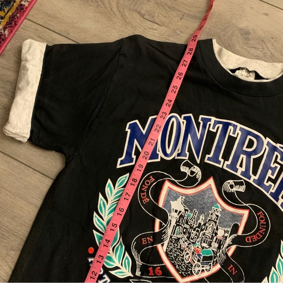 90s vintage Montreal layered tee - Picture 3 of 5